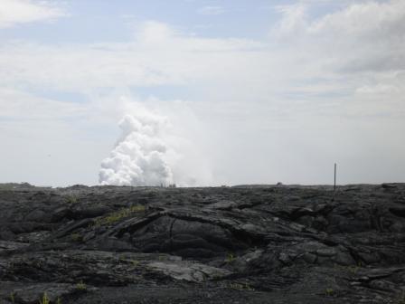 Kilauea view from Kalapana